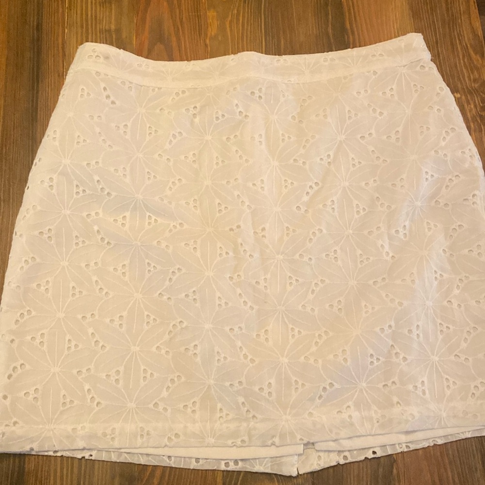 Emory Park eyelet mini skirt